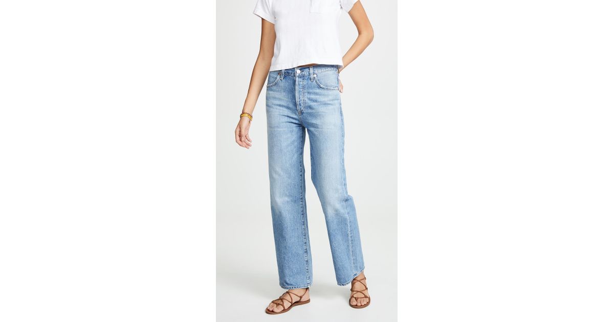 パンツ CITIZEN OF HUMANITY Women Straight Pants 2053B3025 Blue Citizens Of Humanity Florence straight-leg Jeans | Blue