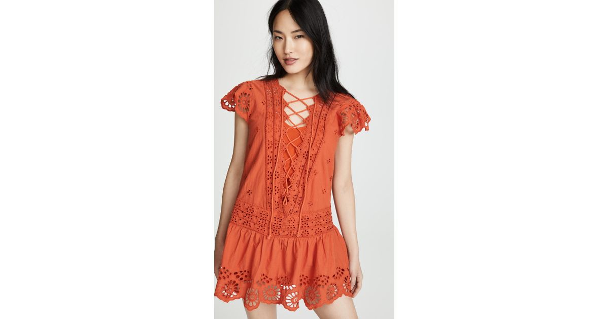 free people esperanza eyelet mini dress