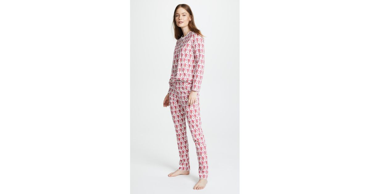 Roberta Roller Rabbit Cotton Monkey Pj Set in Pink - Lyst