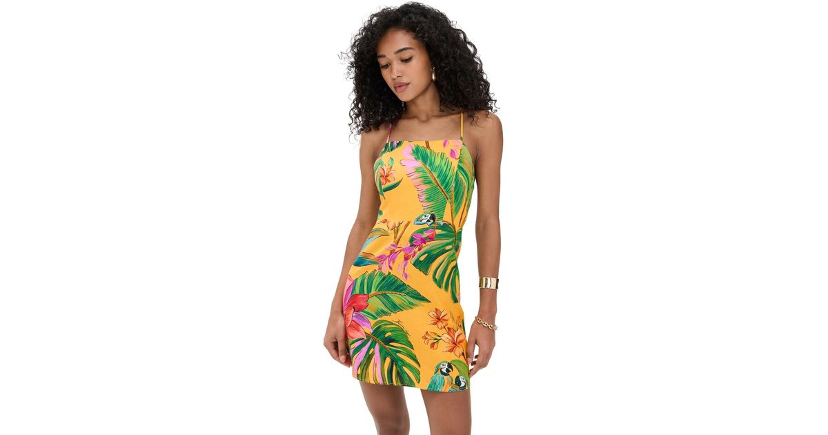 knee length dresses for ladies Farm Rio Picnic Peppers Ainika Off-White Mini Dress – Monelle Vermont