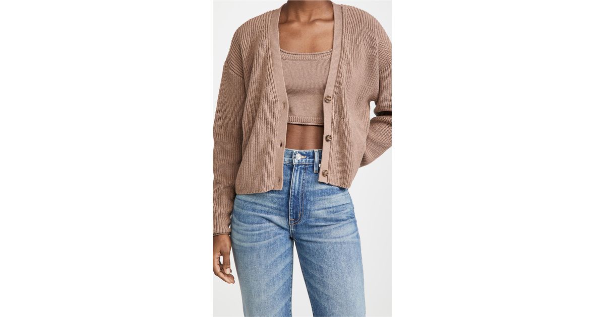 reformation cardigan set