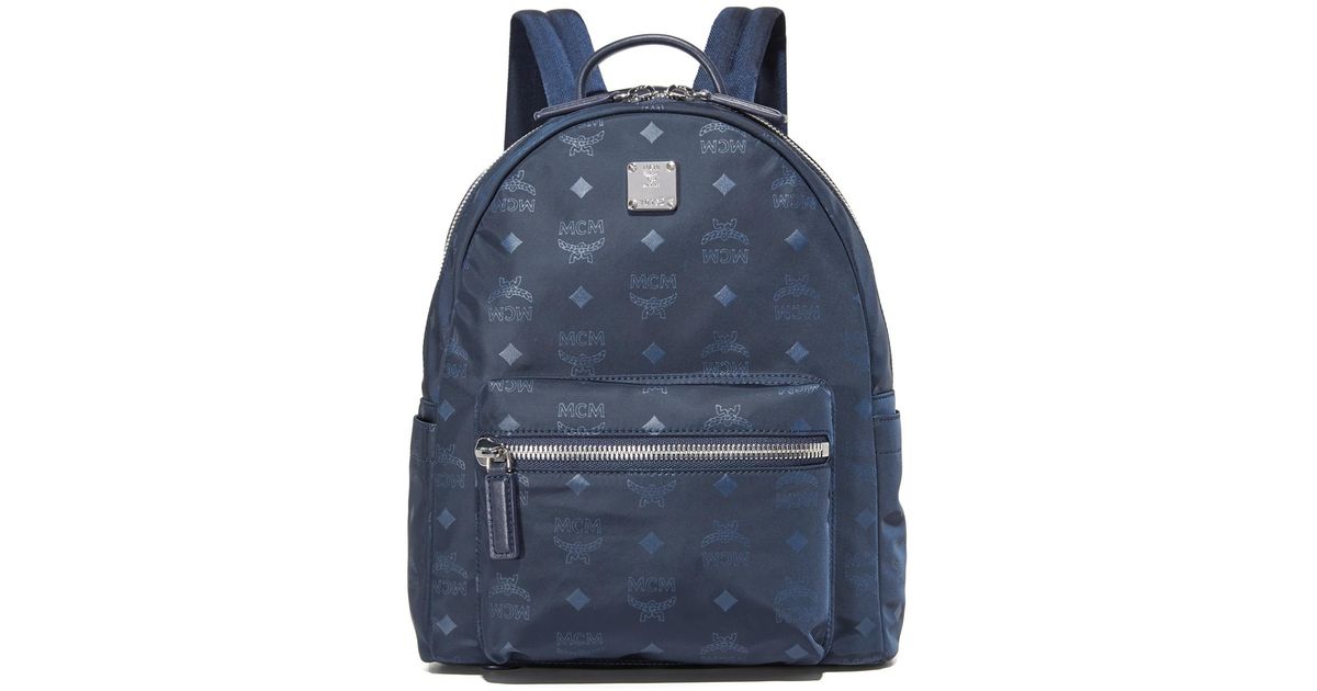navy blue mcm bag
