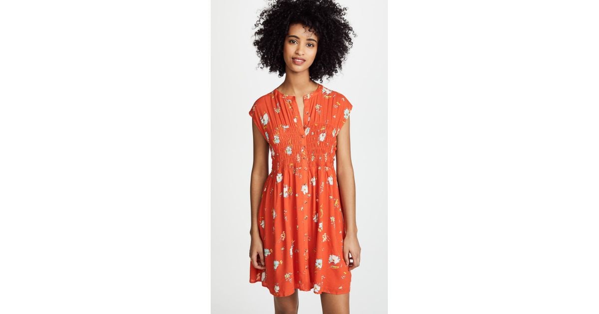 Free people greatest hotsell day smocked mini dress