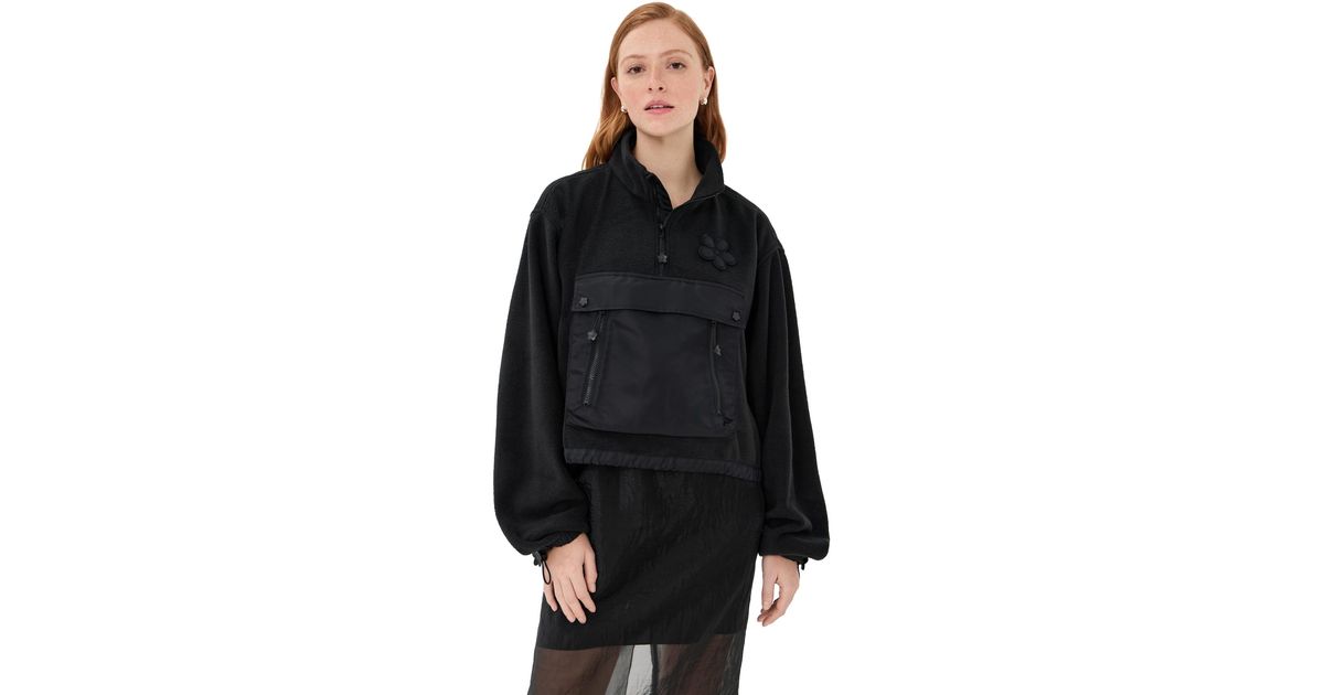 Cecilie Bahnsen Bastian Anorak Fleece in Black | Lyst Canada