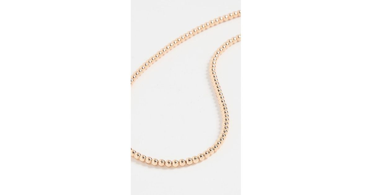 Roxanne Assoulin Gold Baby Bead Necklace in White for Men Lyst
