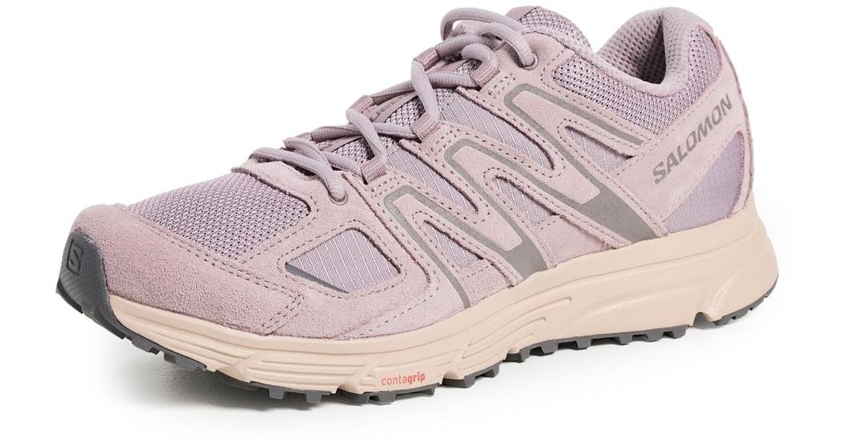 Salomon Xmn-4 Suede Sneakers in Pink | Lyst