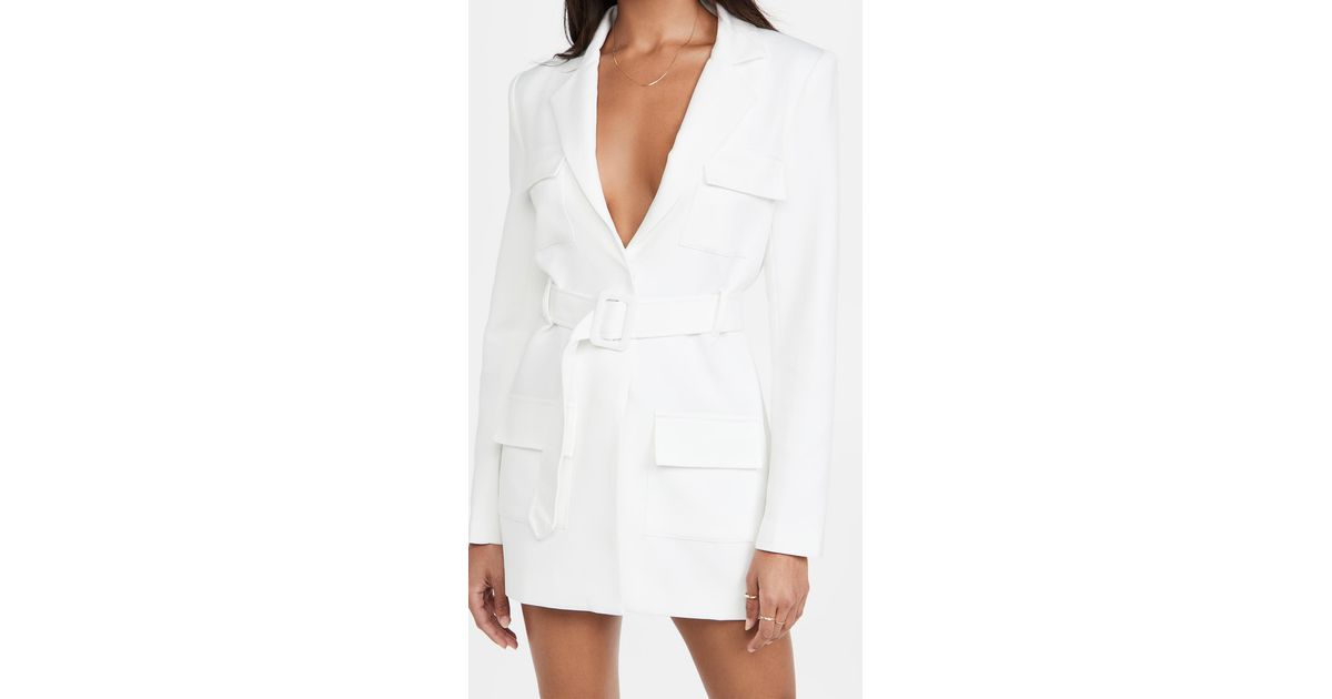 lioness steinway mini dress white