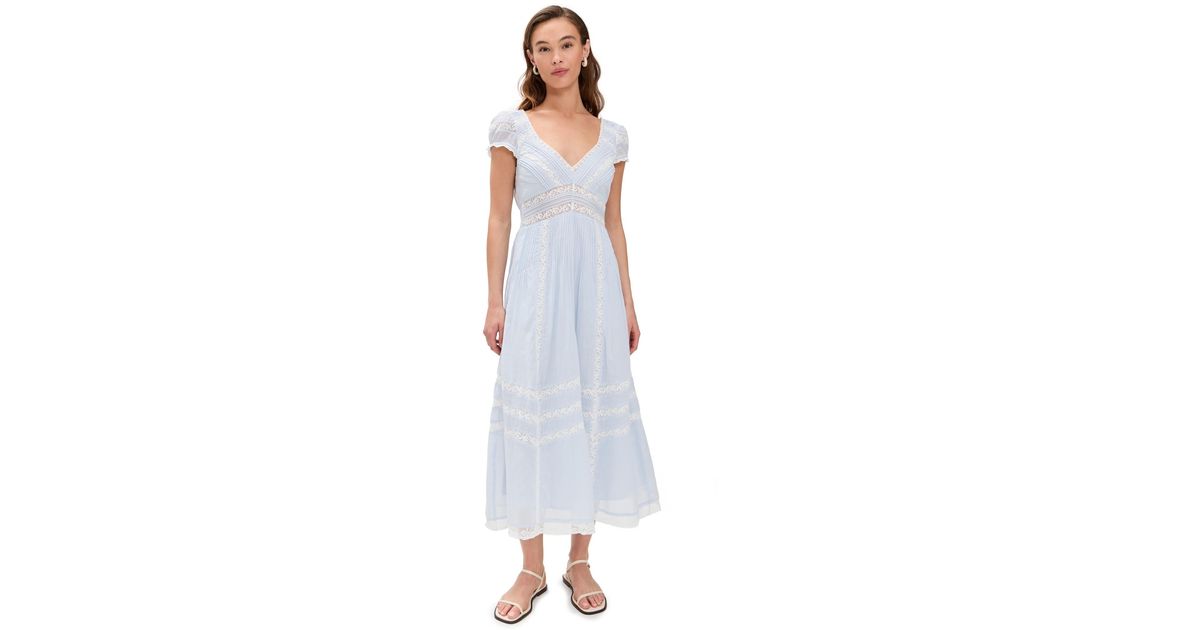LoveShackFancy Suvi Dress in White | Lyst LoveShackFancy Suvi Dress in White | Lyst