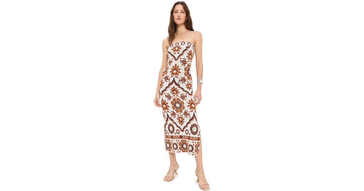 organic cotton knit dress Organic Cotton Rib Knit Tank Midi Dress in Rust