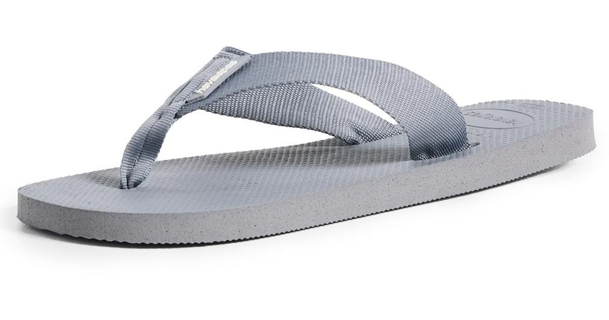 Havaianas Urban Basic Flip Flops in Black for Men Lyst Canada