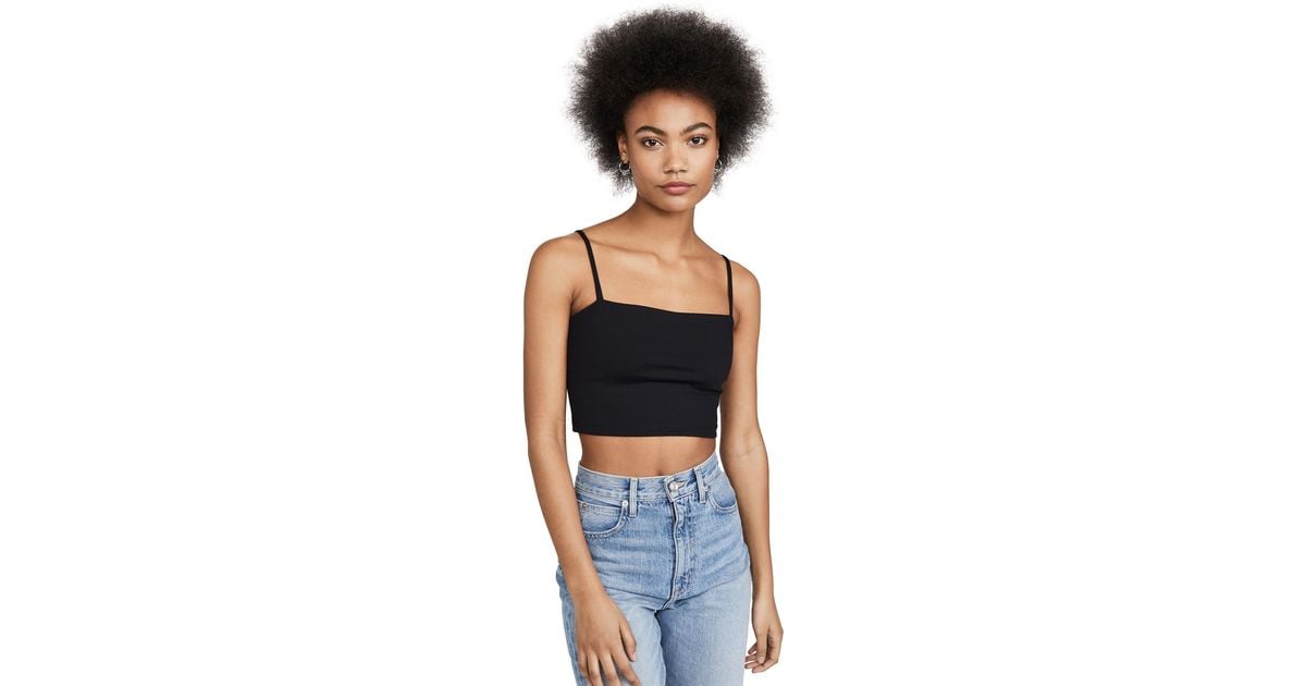 Monaco String Susana Monaco Crop String Top in Black | Lyst