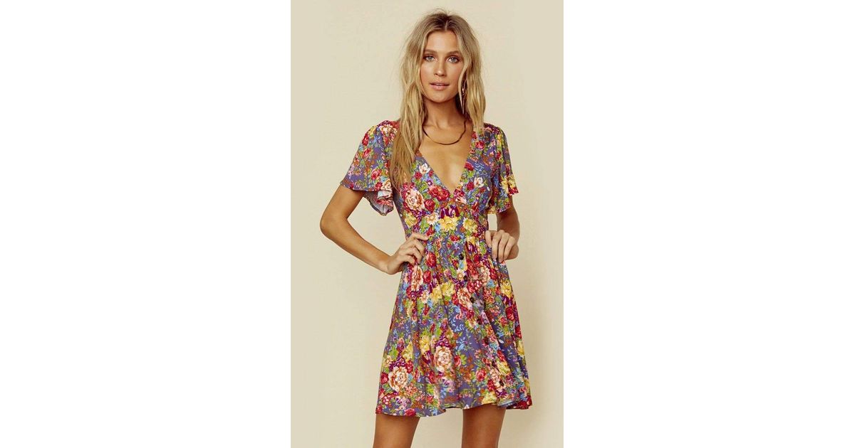 magnolia violet mini dress