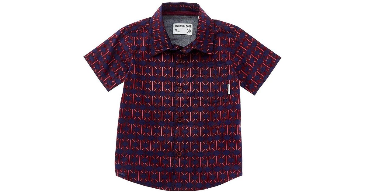 Sovereign Code Tom Button-Up Shirt in Purple for Men | Lyst