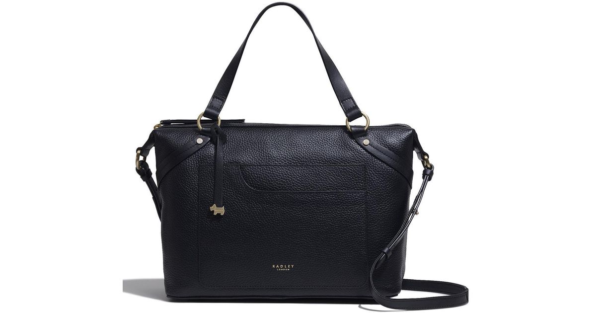 Radley Villiers Road Large Ziptop Satchel in Black Lyst