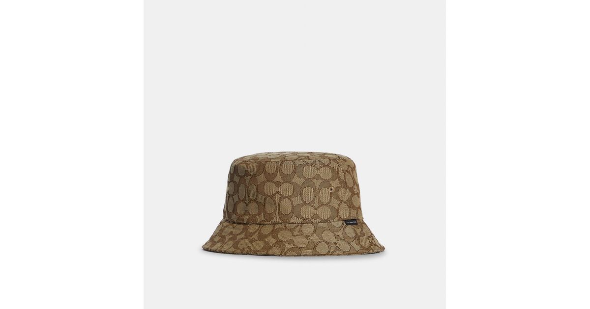 Coach Outlet Bucket Hat In Signature Jacquard in Green | Lyst