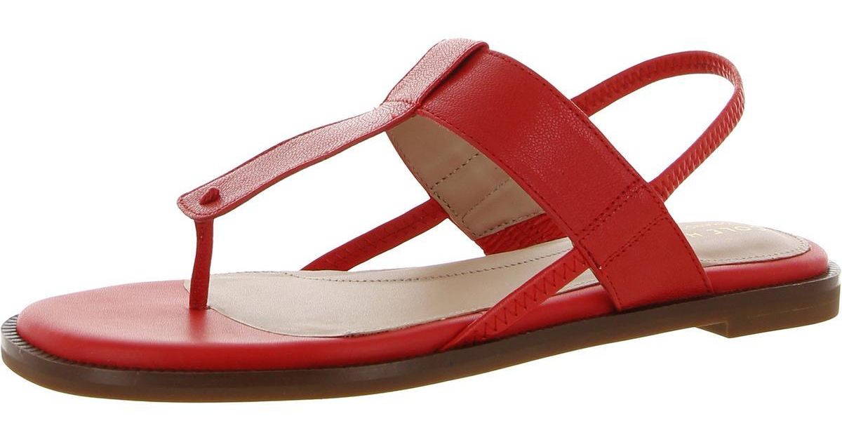 cole haan red sandals