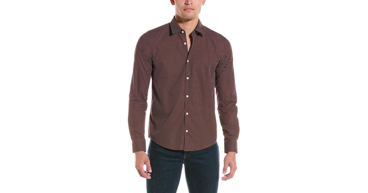 BOSS by HUGO BOSS Hugo Casual Slim Fit Shirt in Brown for Men | Lyst