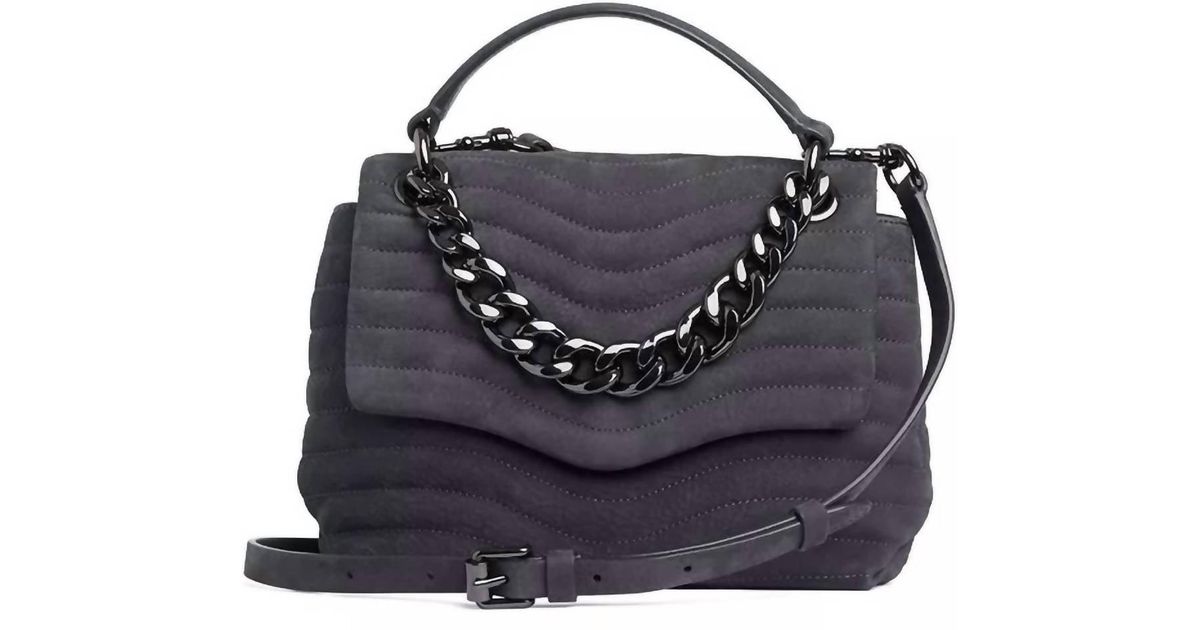 Rebecca minkoff mab quilted top handle satchel hot sale