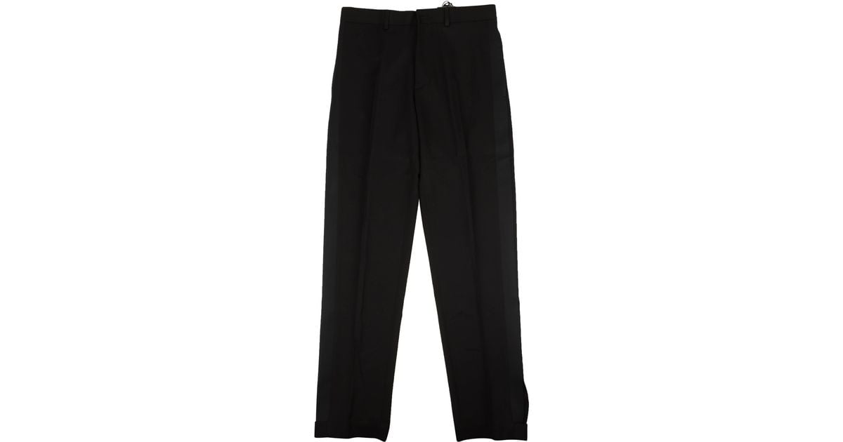 Dior Black Cotton Dress Pants for Men | Lyst