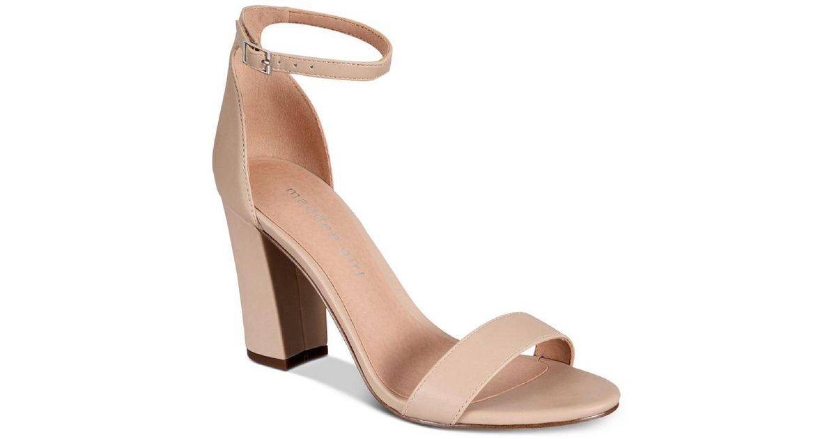 Madden Girl Beella Dress Sandals in Natural Lyst