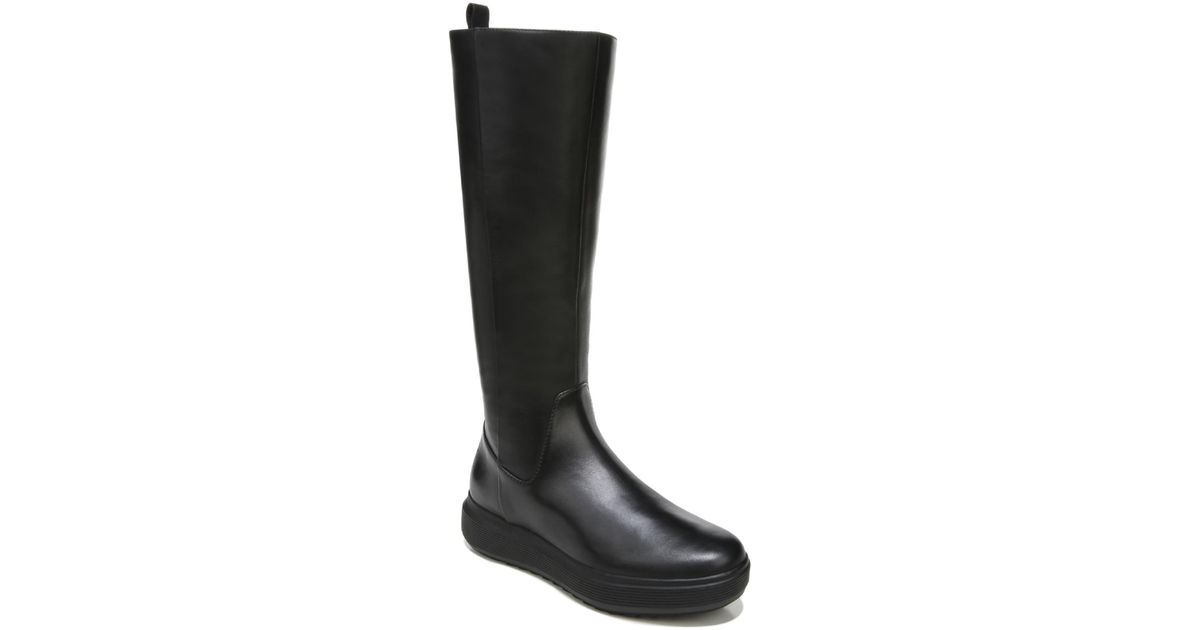 Naturalizer Torence Tall Leather Knee-high Boots in Black | Lyst