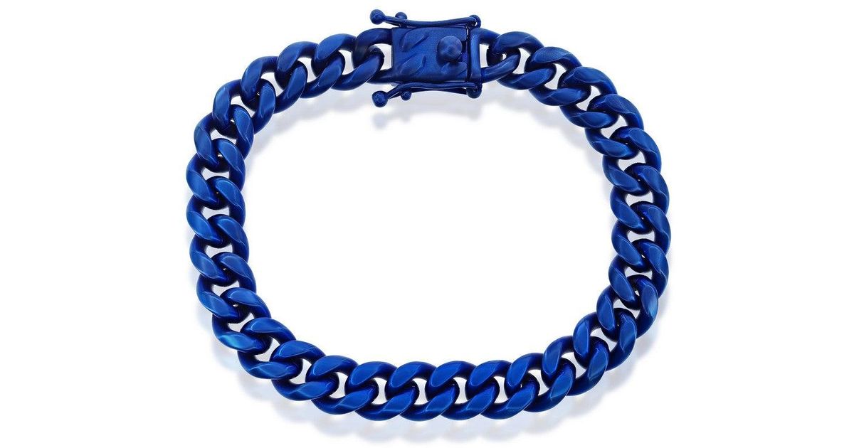 Blackjack Stainless Steel 10mm Miami Cuban Link Bracelet Plating in