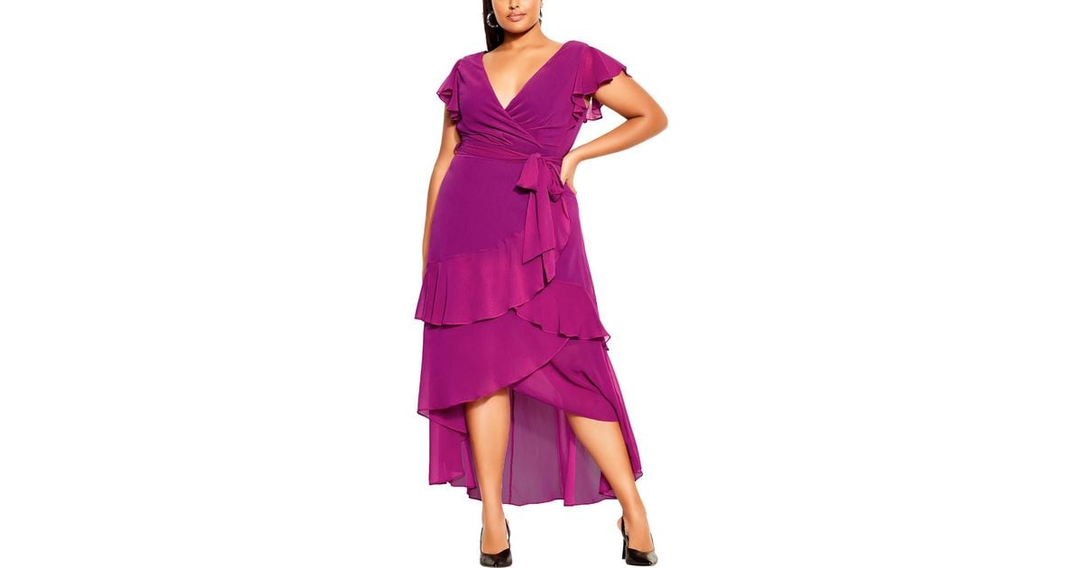 City chic pink dress discount