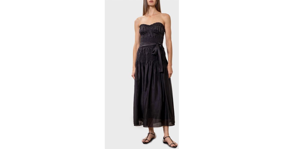 open lace back dress Strap Bow Detail Pleated Midi Dress Pink from Moon River exclusive at L / Pink