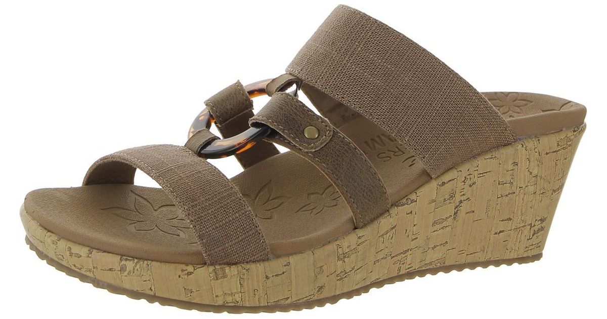 skechers strappy wedge sandals