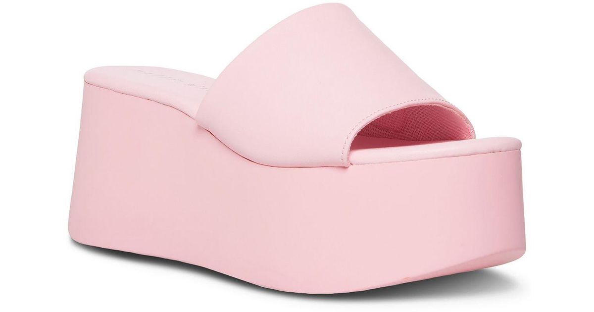 Madden Girl Cake Slip On Fashion Wedge Sandals in Pink Lyst