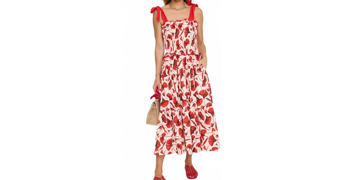 En Saison Josie Maxi Dress in Red | Lyst