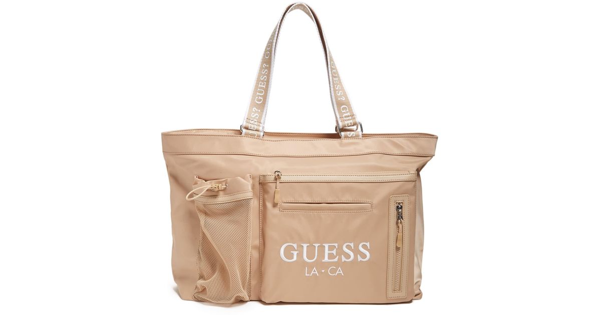 Guess Factory Kendra Tote in Natural | Lyst