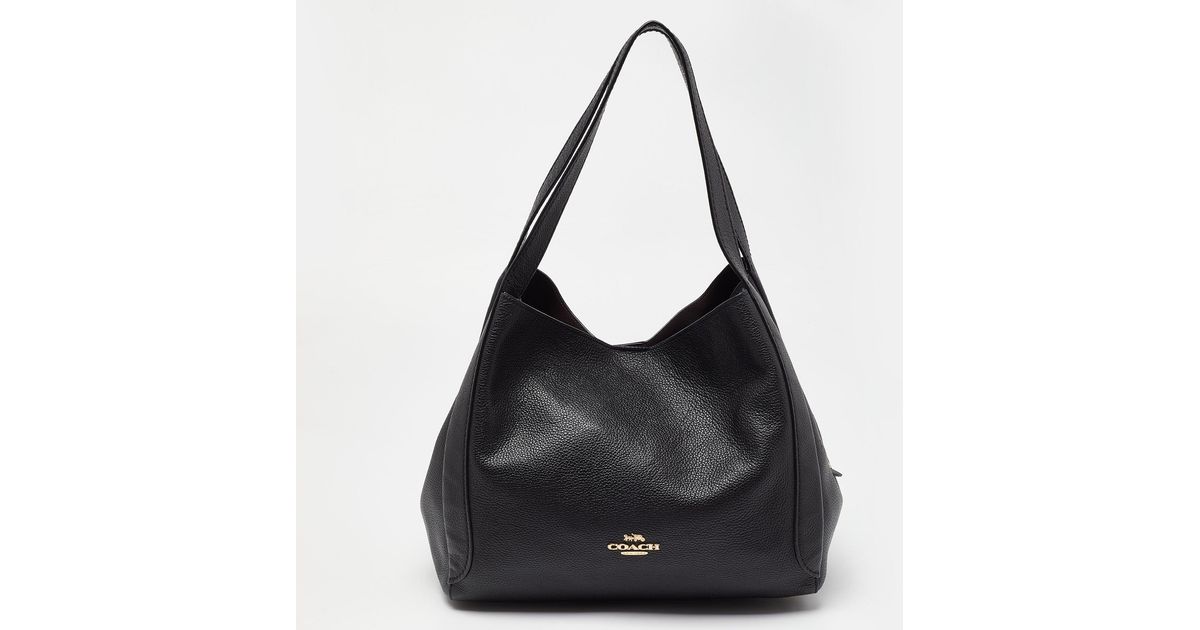 COACH Leather Hadley Hobo in Black Lyst