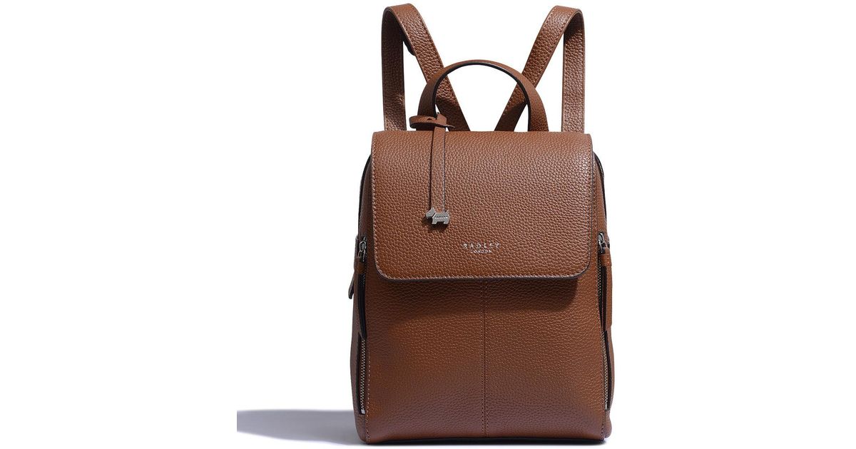 Radley Lorne Close Medium Zip Top Backpack in Brown Lyst