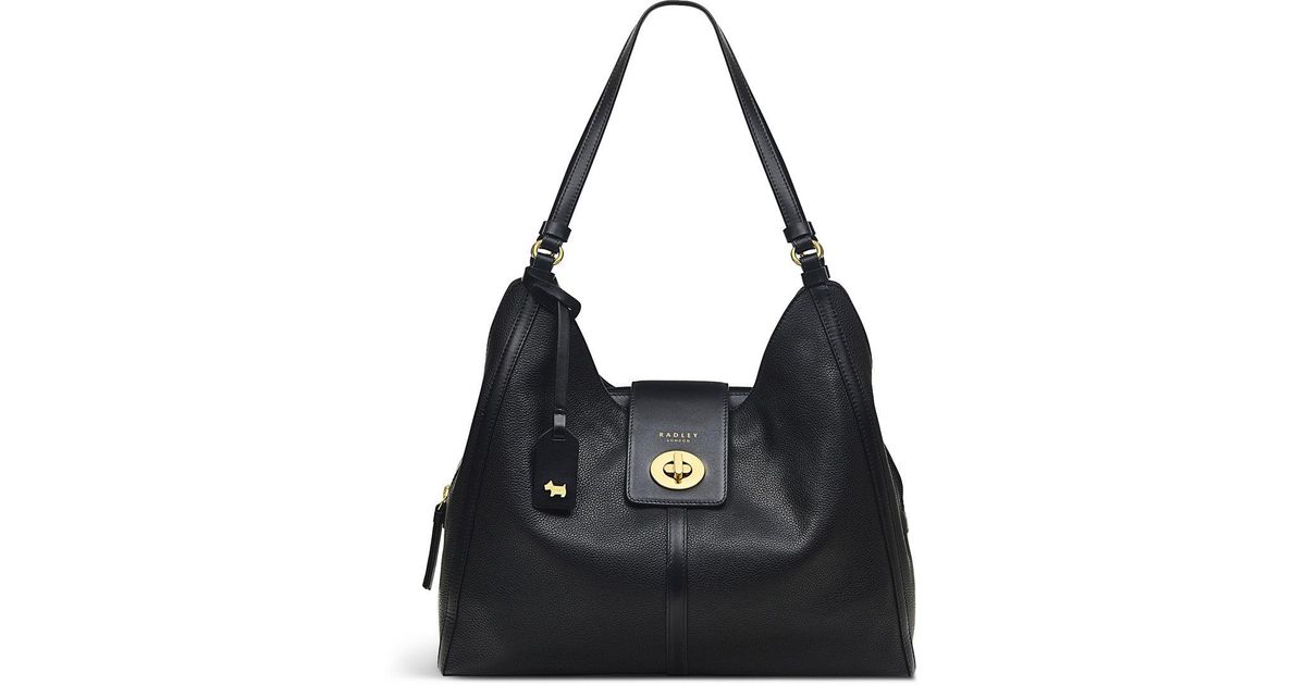 Radley Longacre Large Ziptop Shoulder in Black Lyst