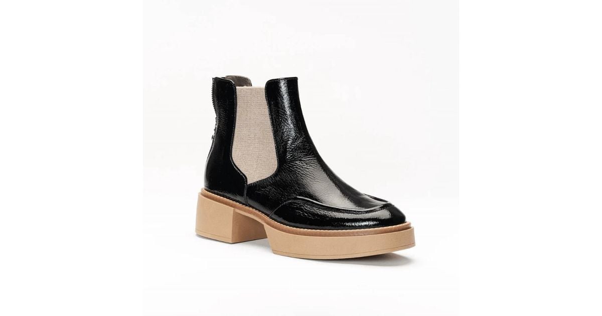 Softwaves Beryl Leather Ankle Boots in Black | Lyst