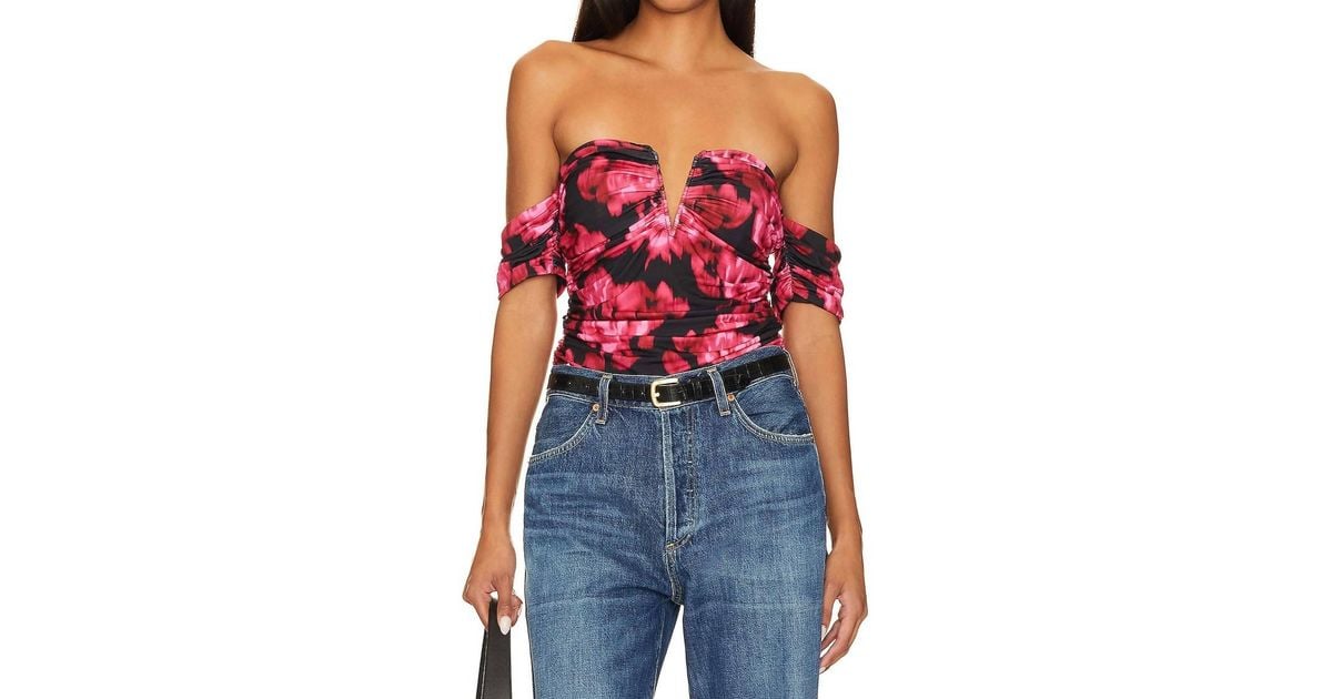 Cami NYC Louis Bodysuit In Dolce Vita in Red