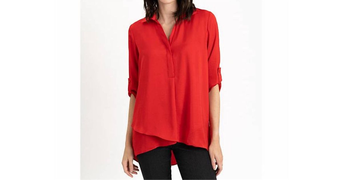 Renuar Airflow Long Sleeve Blouse - White main image 1