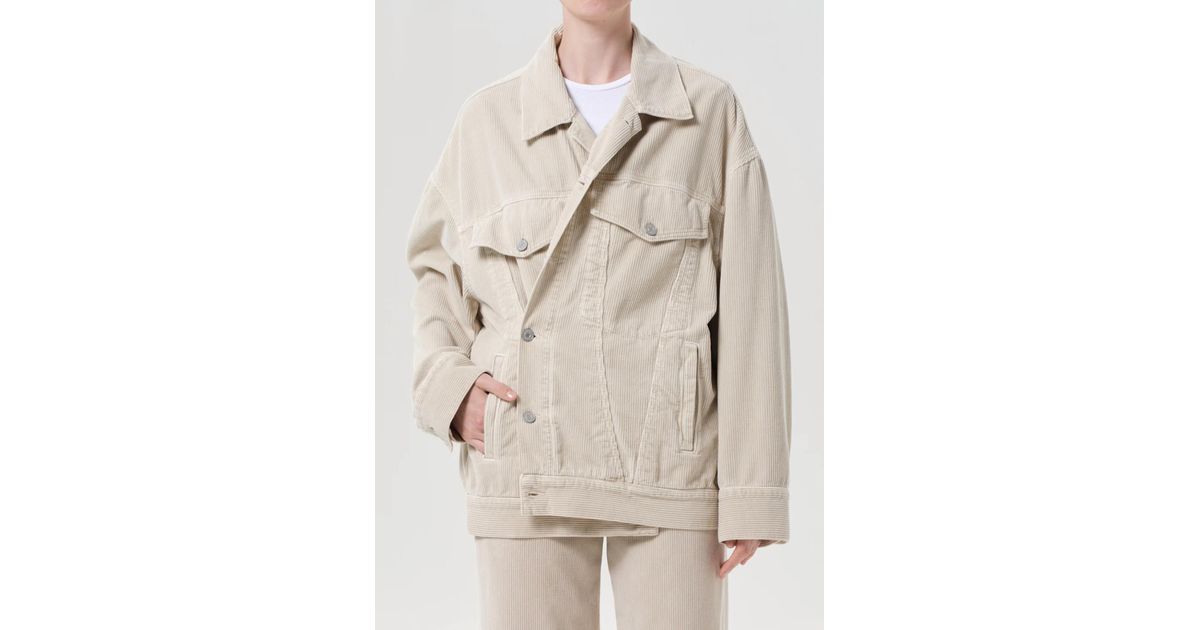 Agolde Reworked Wayne Jacket in Natural | Lyst