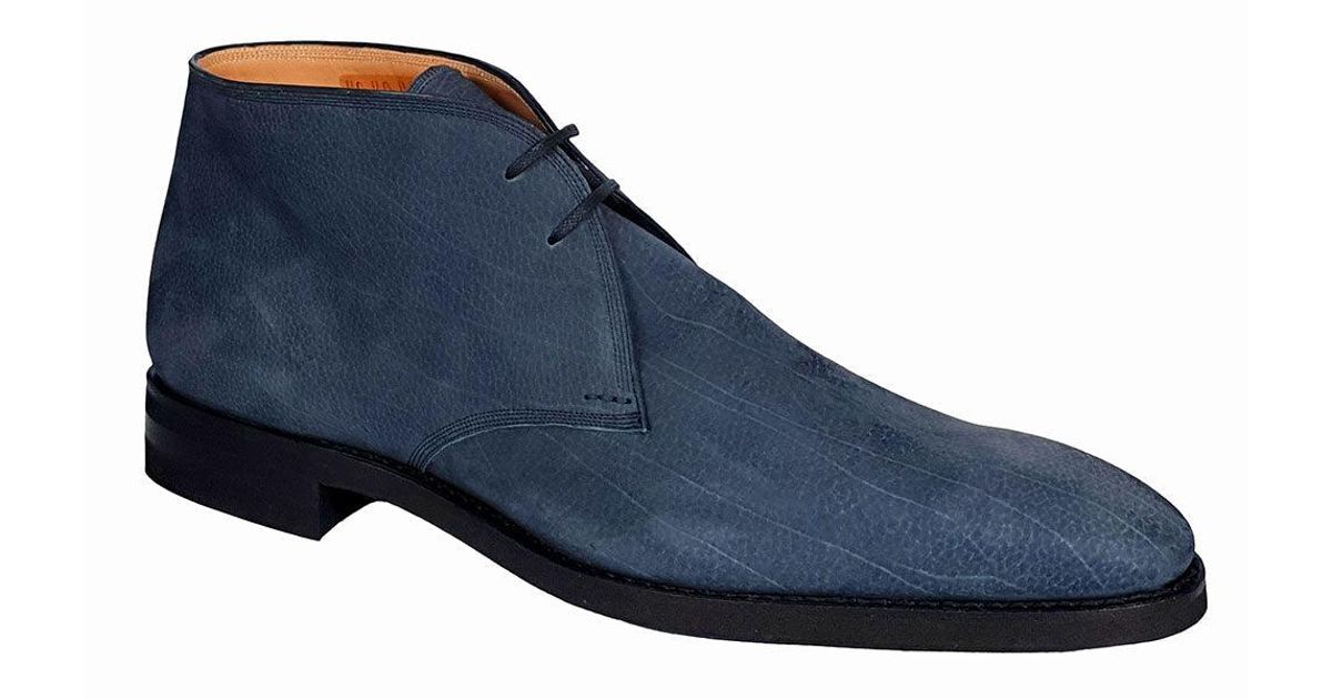 Bally Skiligny Grained Calf Leather Boots in Blue for Men | Lyst