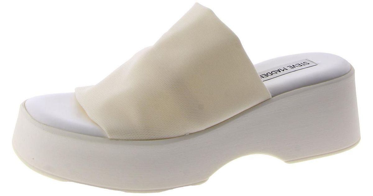 Sandali Con Zeppa Steve Madden Slinky30 | Tomaia In Tela Elasticizzata | Tacco 5.7cm | Stile Anni '90 - Foto 11