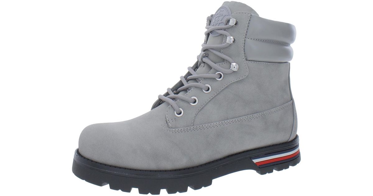 combat boots tommy hilfiger