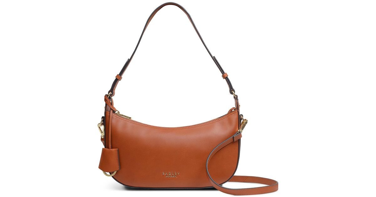 Radley Summerstown Small Zip Top Shoulder in Brown Lyst