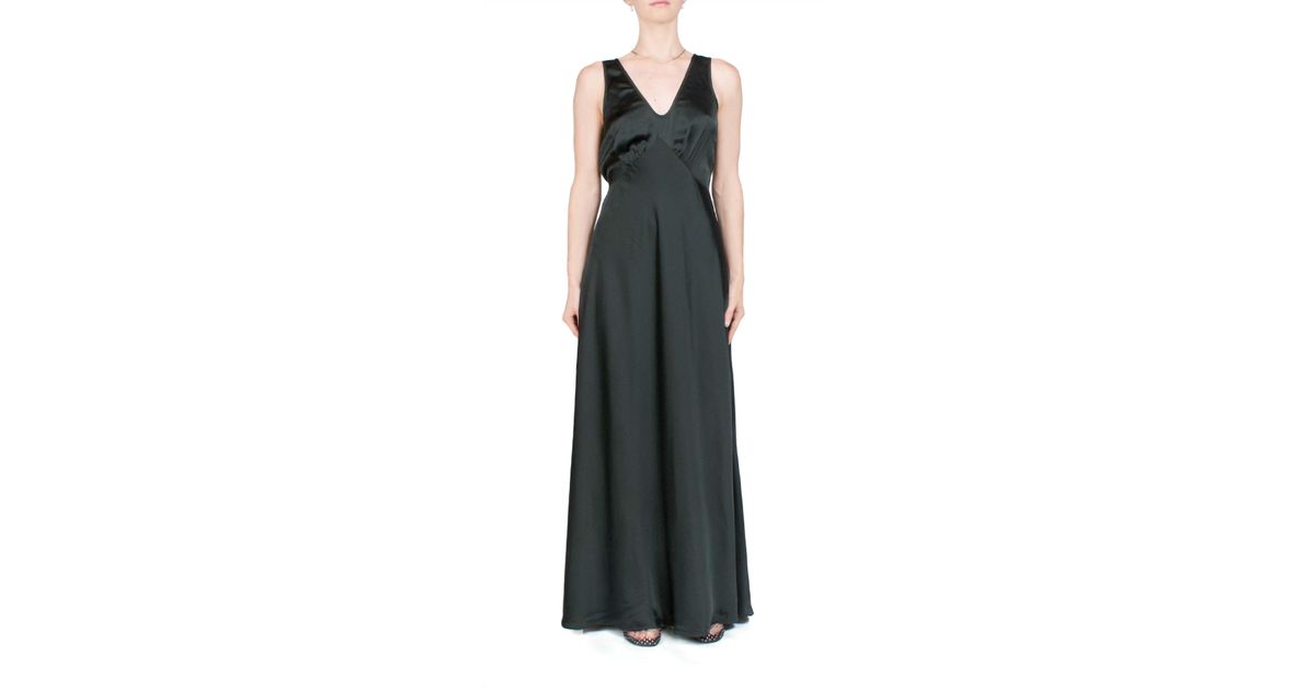 chinese dress ladies Ciao Lucia Reine Satin Maxi Dress Daisy