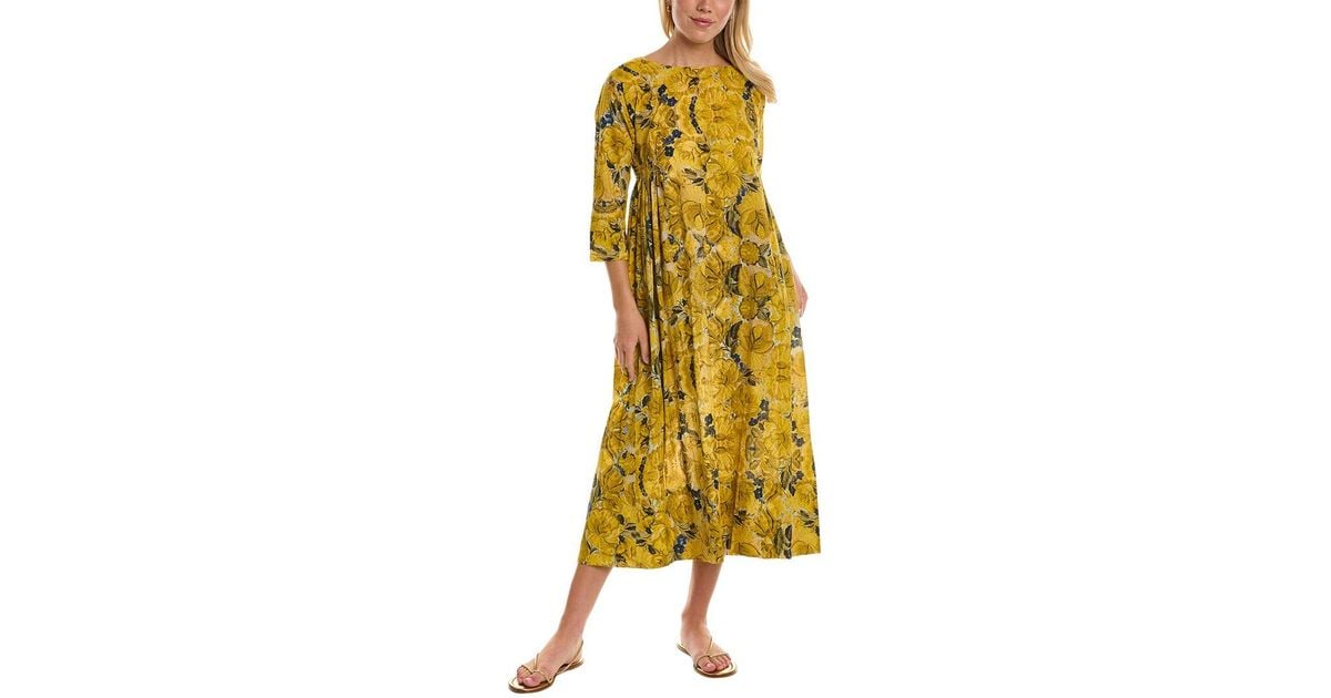 Ro's Garden Ros Garden Casablanca Dress in Yellow | Lyst