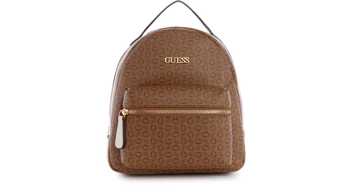 Guess Factory Elmore Backpack in Brown Lyst