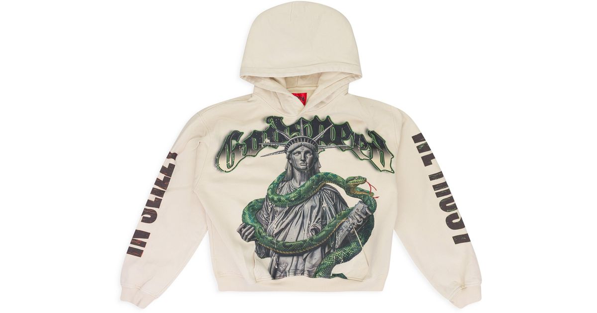 Slizzy Store Godspeed Off- Top 5 Slizzy Vvs Hoodie in Natural for Men | Lyst