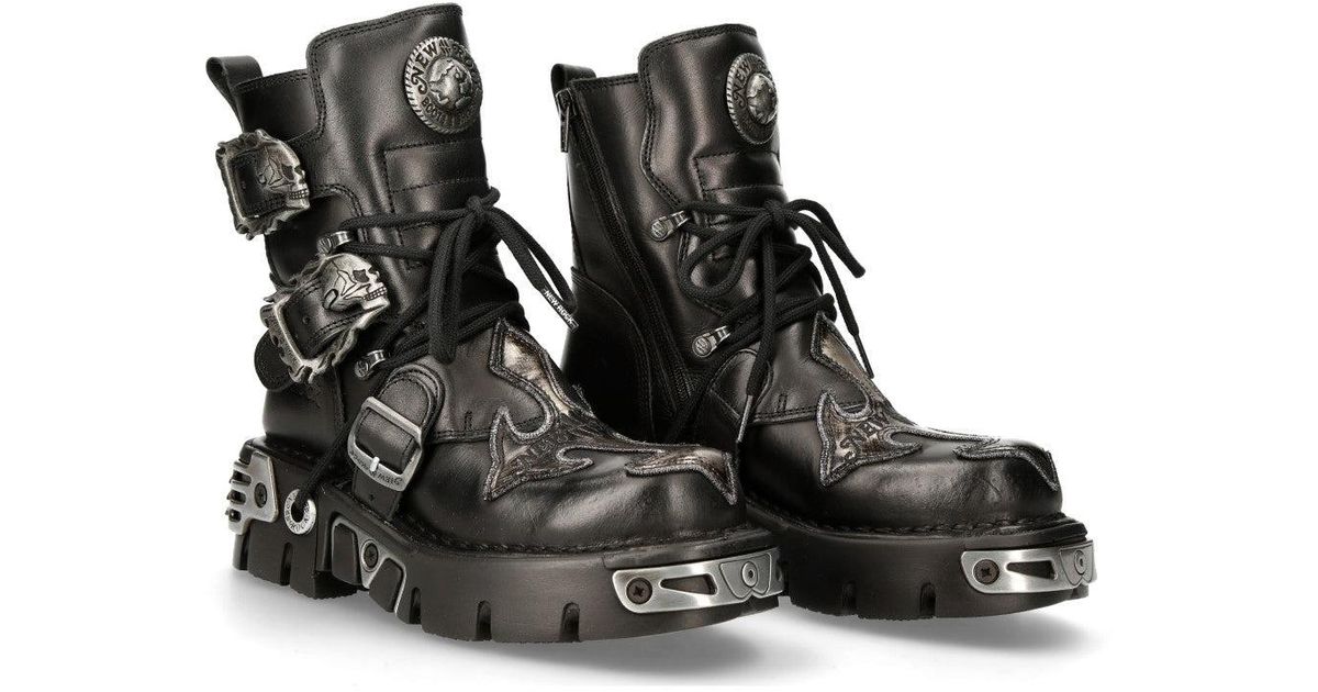 New Rock 407-S1 Cross Reactor Boots in Black for Men | Lyst
