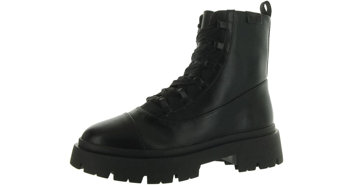 schutz combat boot lace up