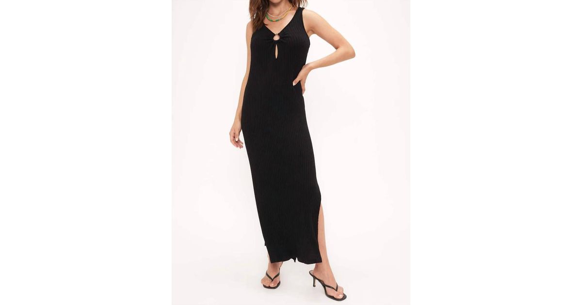 Project Social T Laguna Rib Dress In Black Lyst